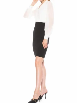 Women Alexia Admor Lucia Faux Wrap Sheath Dress