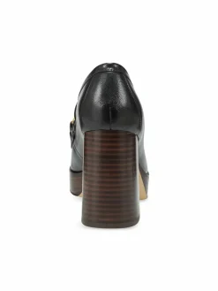 Marc Fisher LTD Machi 85Mm Leather Block-Heel Loafers