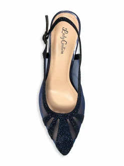 Lady Couture Macy Kitten Heel Slingback Pumps