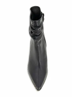 BCBGeneration Manda Studded Ruched Ankle Boots