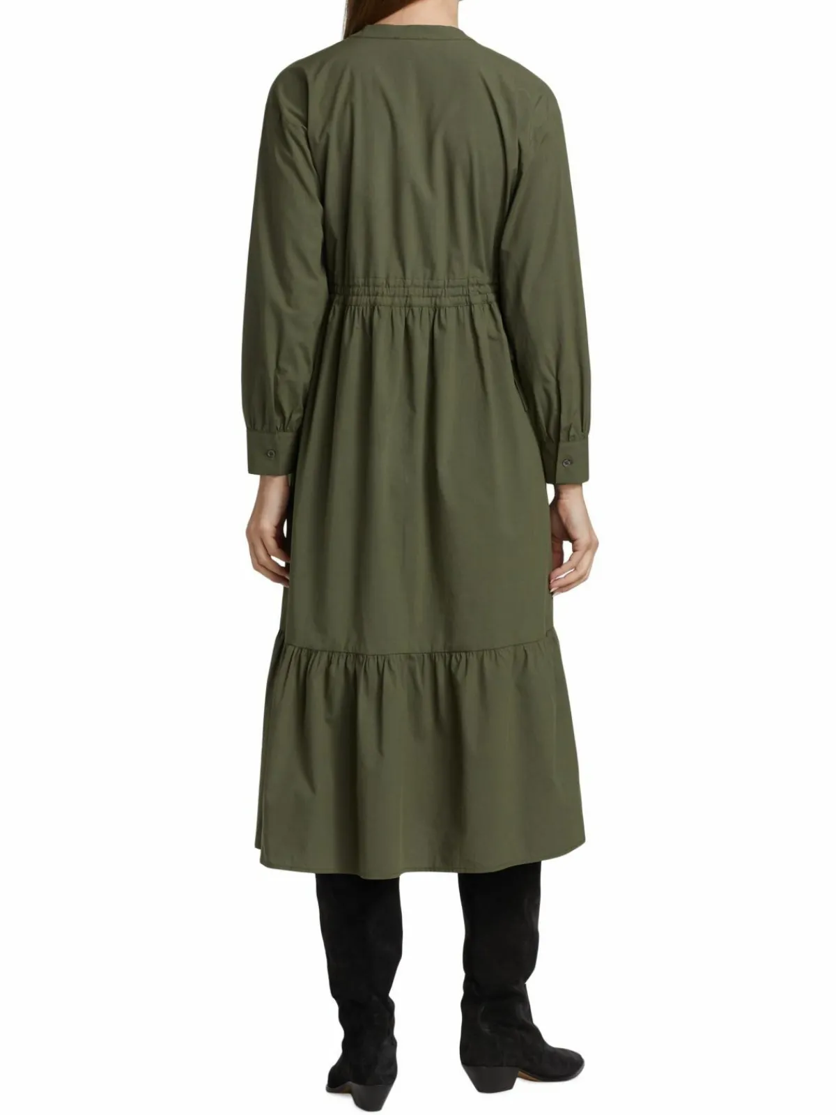 Women Rails Maple Tiered Drawstring Midi Dress