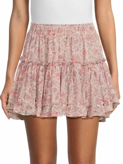 Women MISA Los Angeles Marion Tiered Mini Skirt