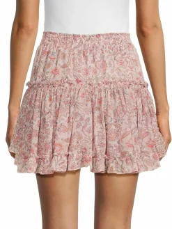Women MISA Los Angeles Marion Tiered Mini Skirt