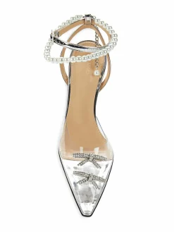 Mach & Mach Matilda Embellished Transparent Pumps