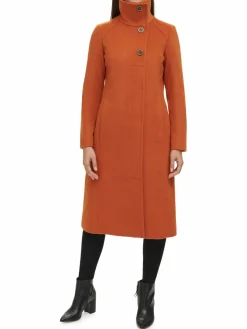 Women Kenneth Cole Melton Wool Blend Peacoat