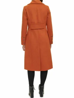 Women Kenneth Cole Melton Wool Blend Peacoat