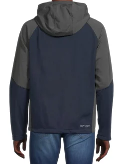 Spyder Coats & Jackets|Mendoza Raglan Sleeve Hooded Jacket Dark Blue