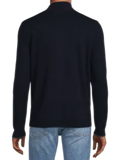 Autumn Cashmere Sweaters|Merino Wool & Cashmere Zip Front Cardigan