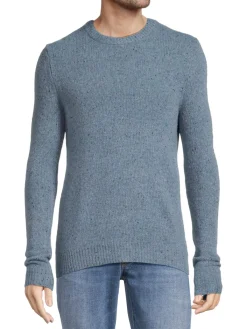 Saks Fifth Avenue Sweaters|Merino Wool Blend Donegal Crewneck Sweater