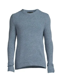 Saks Fifth Avenue Sweaters|Merino Wool Blend Donegal Crewneck Sweater