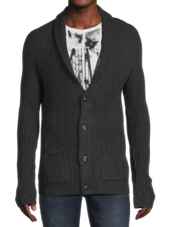Saks Fifth Avenue Sweaters|Merino Wool Blend Shawl Cardigan