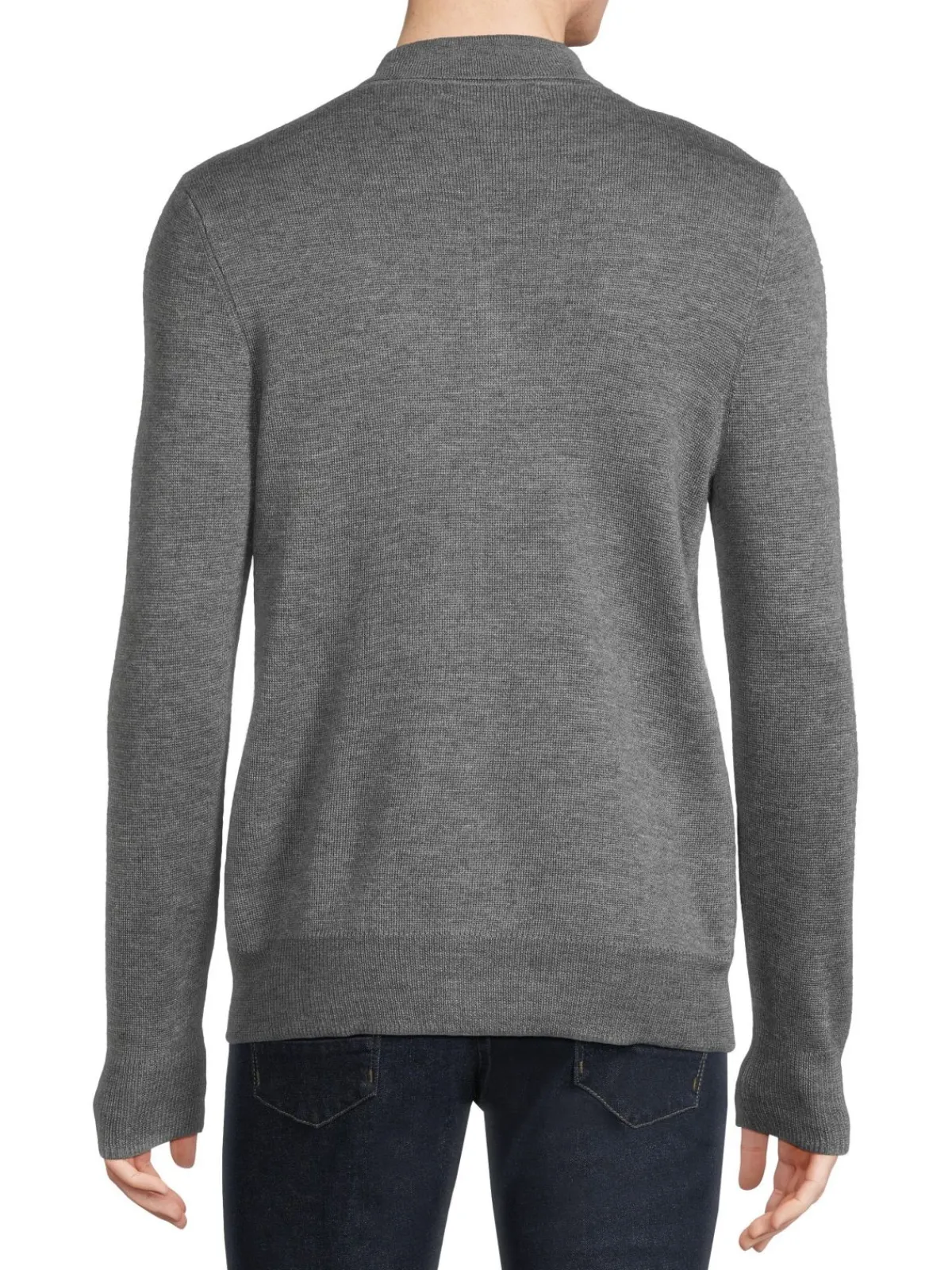 Saks Fifth Avenue Sweaters|Merino Wool Blend Shirt Style Cardigan