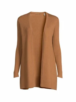 Women Elie Tahari Merino Wool Open Cardigan