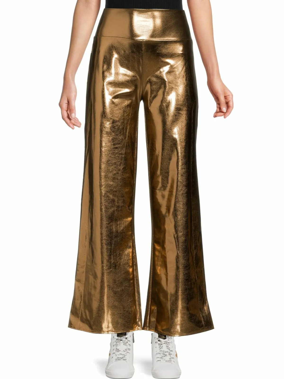 Women Renee C. Metallic Wide Leg Pants