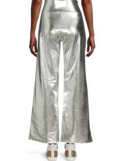 Women Renee C. Metallic Wide Leg Pants