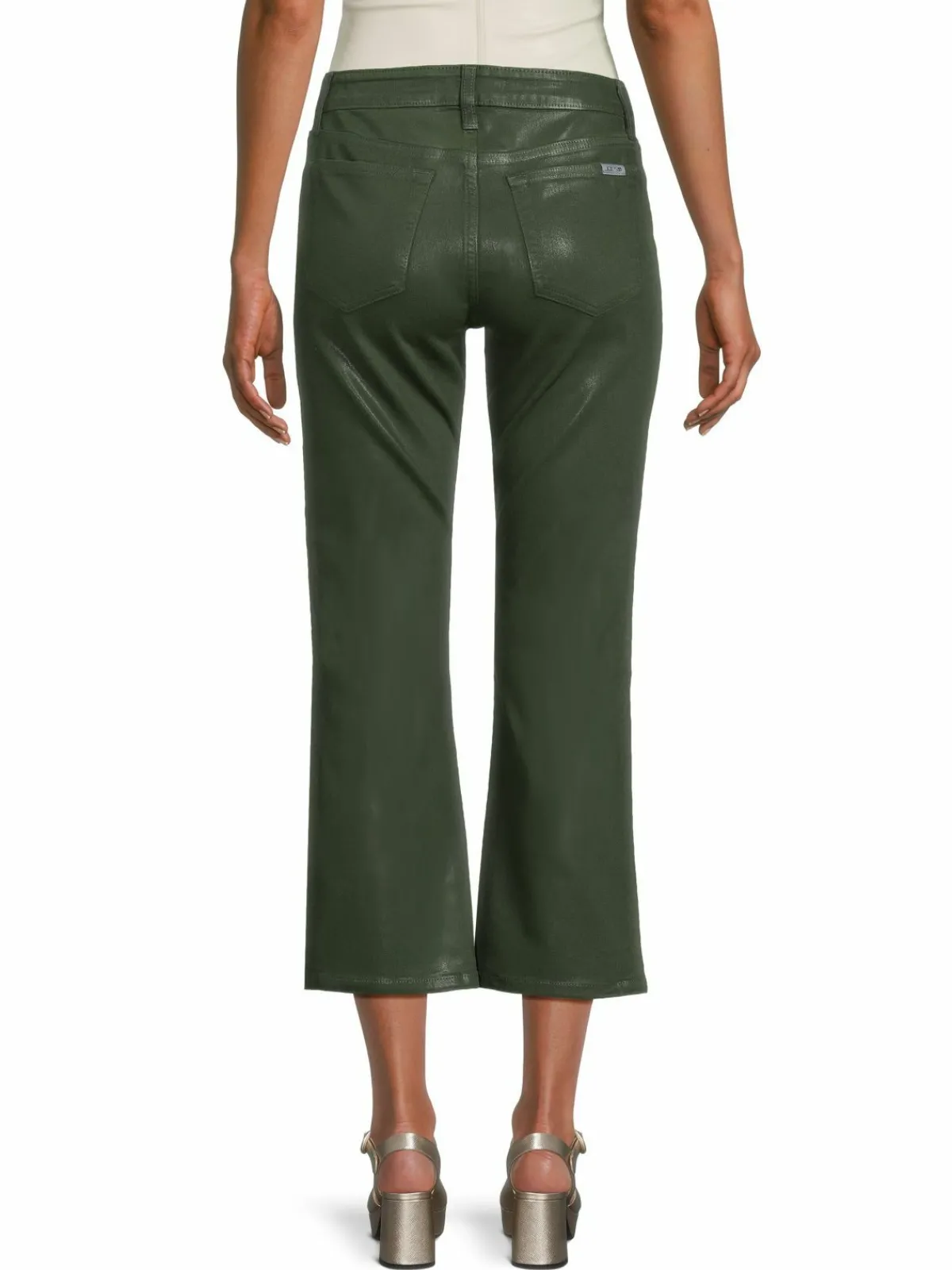 Women Joe's Jeans Mid Rise Coated Cropped Jeans