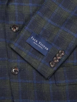 Saks Fifth Avenue Blazers & Sportcoats|Midlane Plaid Wool Blend Sportcoat Olive