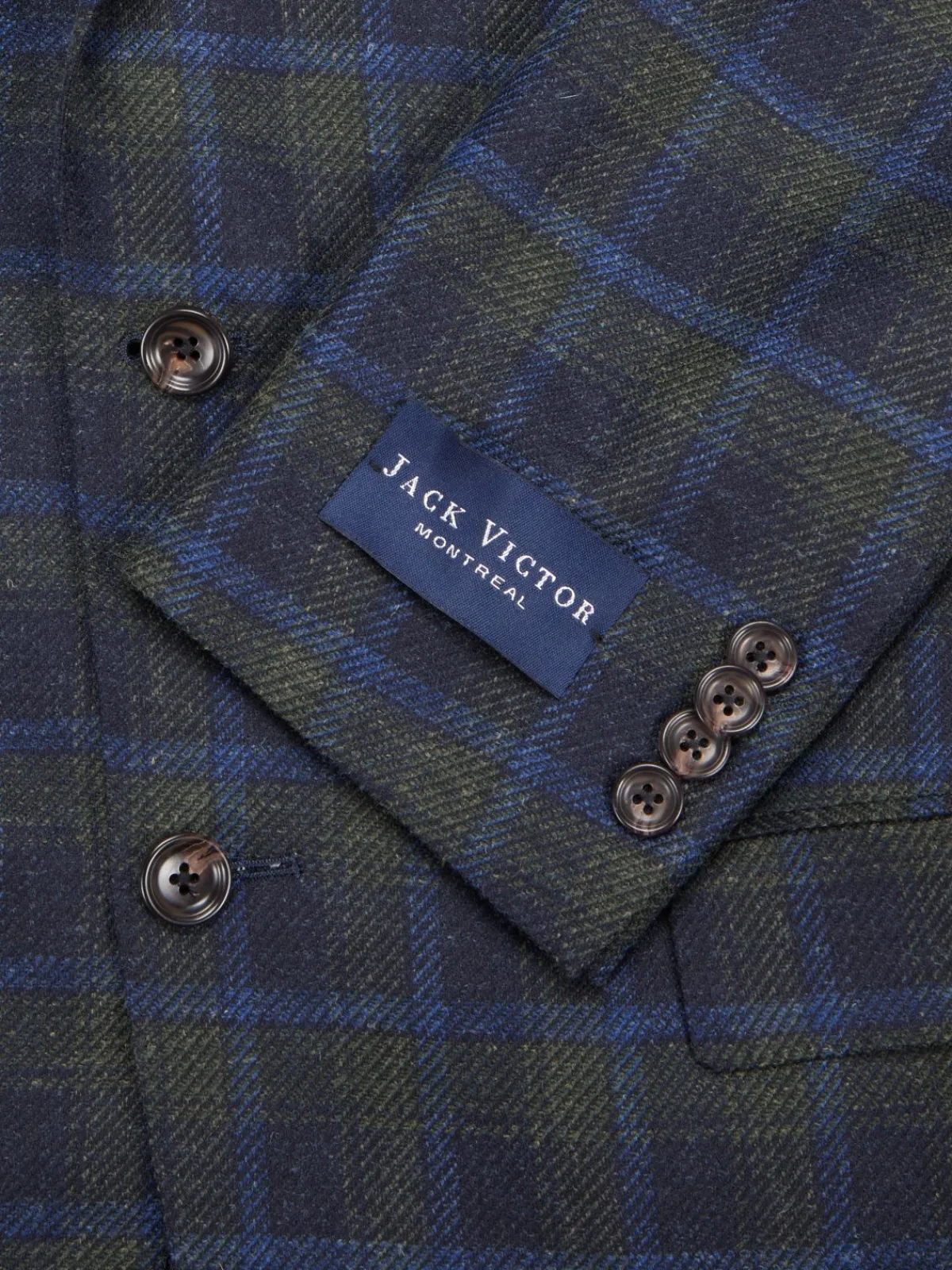 Saks Fifth Avenue Blazers & Sportcoats|Midlane Plaid Wool Blend Sportcoat Olive