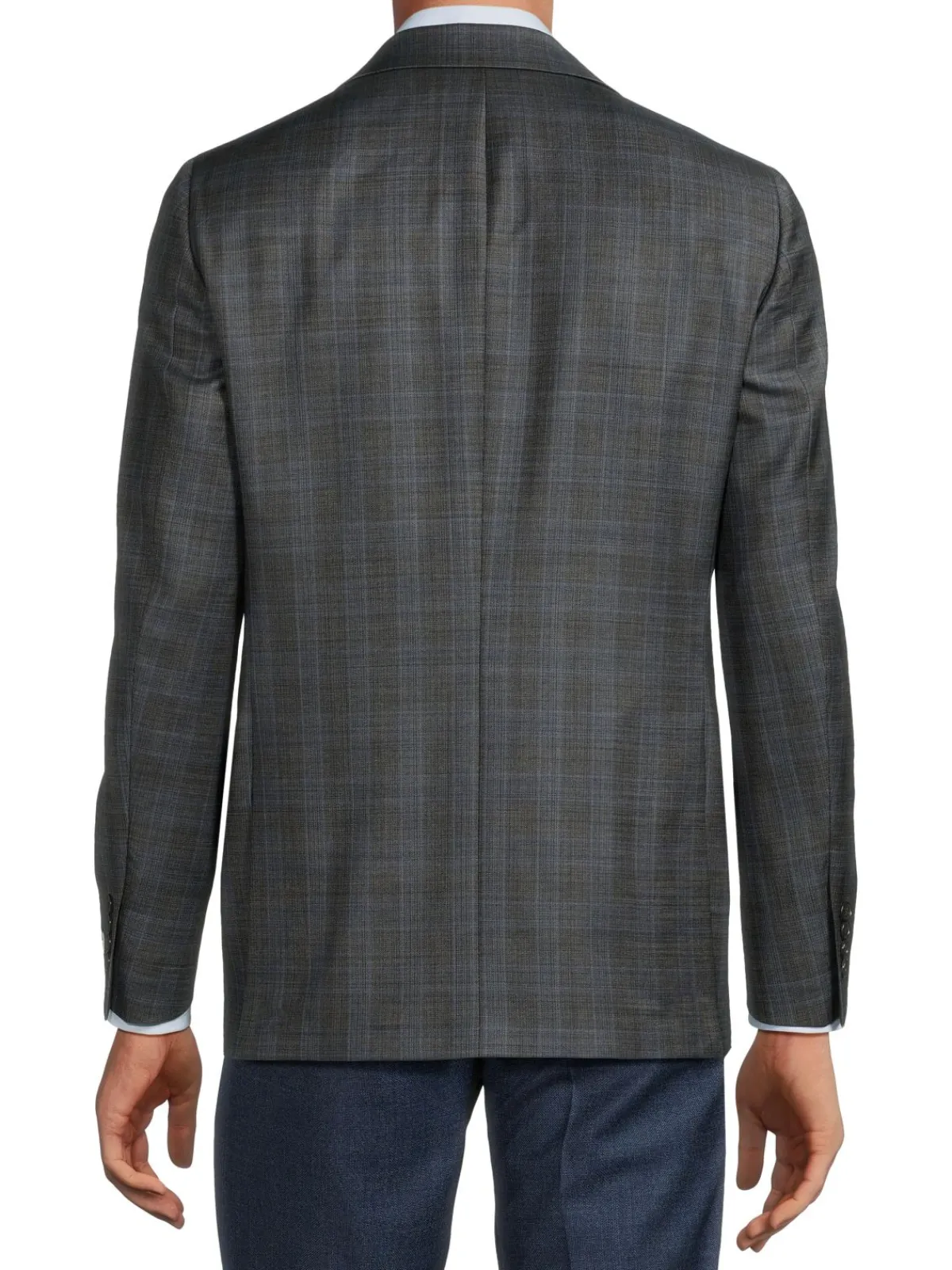 Hickey Freeman Blazers & Sportcoats|Milburn Ii Plaid Wool Blazer Light Grey