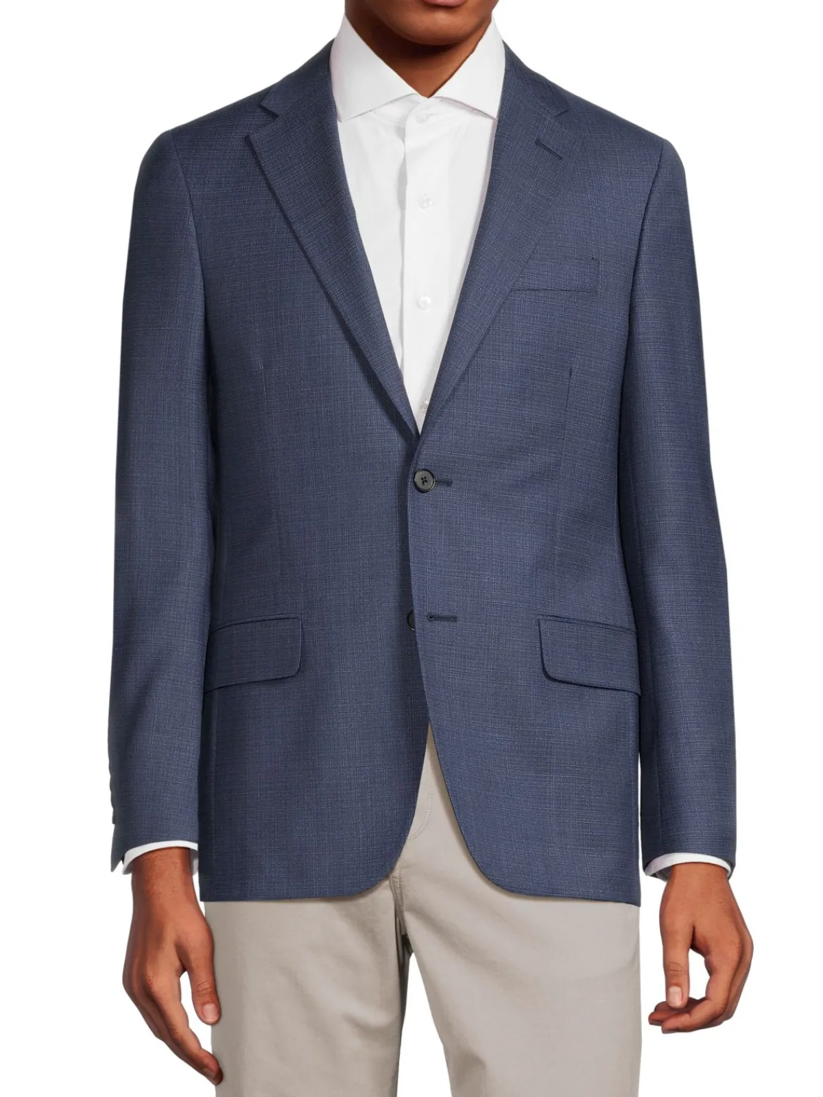 Hickey Freeman Blazers & Sportcoats|Milburn Notch Lapel Wool Blazer Navy