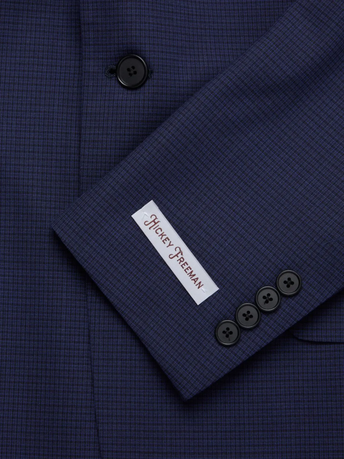 Hickey Freeman Blazers & Sportcoats|Milburn Notch Lapel Wool Blazer Blue