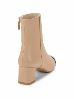 Stuart Weitzman Milla 60 Block Heel Cap Toe Ankle Boots