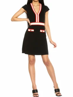 Women Alexia Admor Mirah Colorblock Fit & Flare Mini Dress