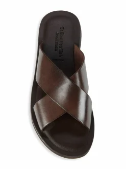 To Boot New York Miramore Leather Crisscross Flat Sandals