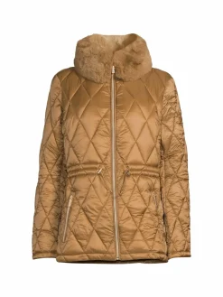 Women MICHAEL Michael Kors Missy Faux Fur Packable Puffer Jacket