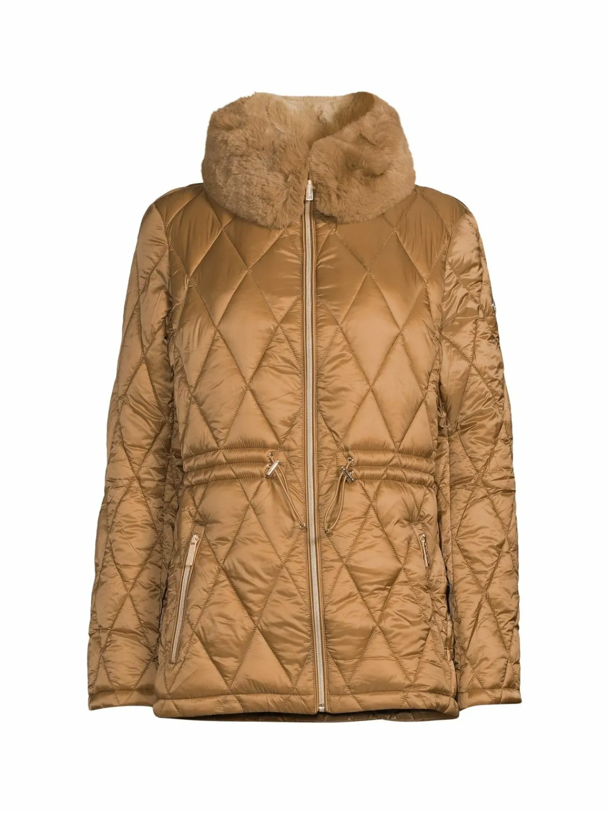 Women MICHAEL Michael Kors Missy Faux Fur Packable Puffer Jacket
