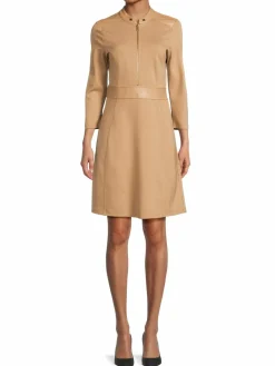 Women Ellen Tracy Mixed Media A Line Dress