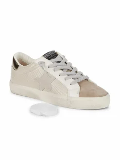 Vintage Havana Mixed-Media Star Patch Sneakers