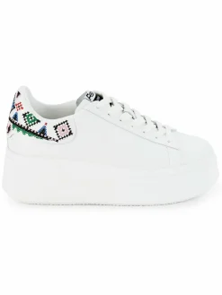 Ash Moby Ethnic Leather Sneakers