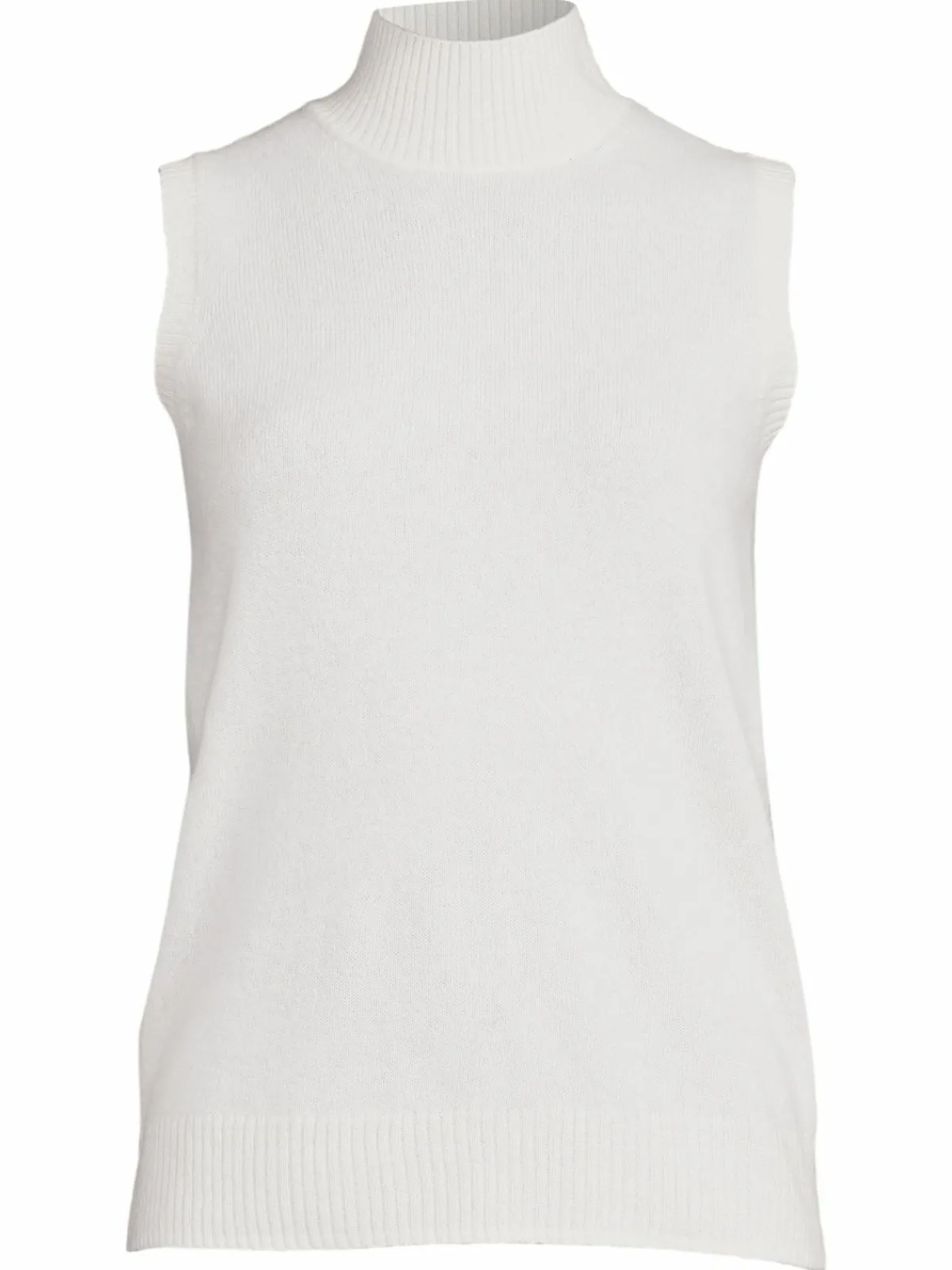 Women Saks Fifth Avenue Mockneck Cashmere Shell Sweater