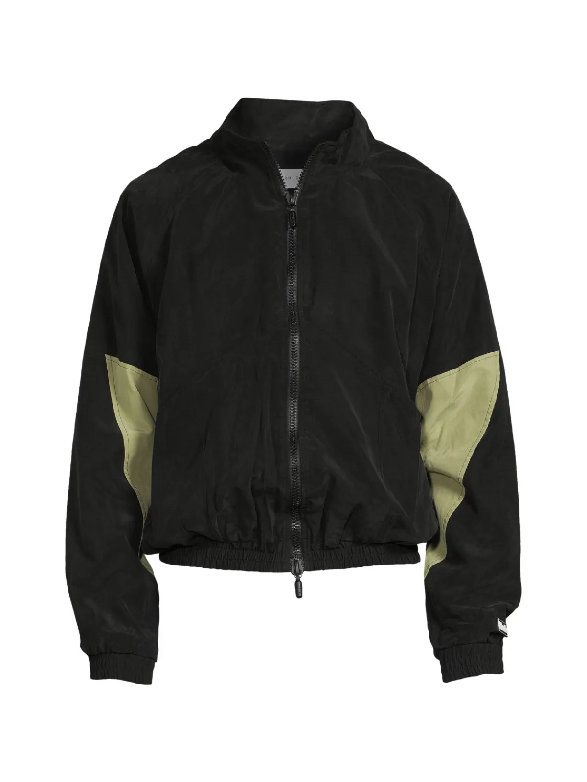 R H U D E Coats & Jackets|Mockneck Raglan Sleeve Jacket Black