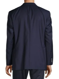 Saks Fifth Avenue Blazers & Sportcoats|Modern Fit Solid Sportcoat Navy