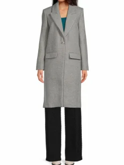Women Zadig & Voltaire Monarque Wool Blend Single Button Coat