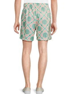 Reason Shorts|Mosaic Print Shorts Cream