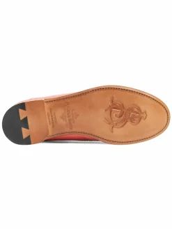 OFFICE OF ANGELA SCOTT Ms. Charlotte Patent Leather Brogue Penny Loafers