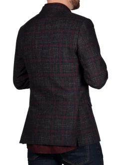 Original Penguin Blazers & Sportcoats|Multi Plaid Wool Blend Blazer Navy