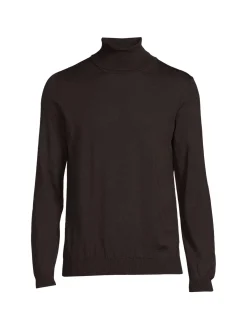 BOSS Sweaters|Musso-P Virgin Wool Sweater Brown