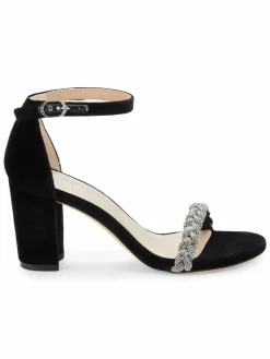 Stuart Weitzman Nearlynude Hishine Embellished Sandals