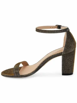 Stuart Weitzman Nearlynude Textured Sandals