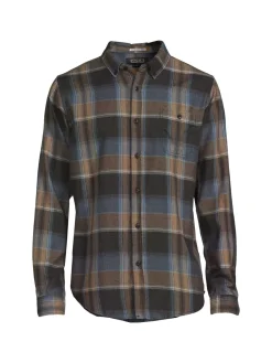 Ezekiel Casual Button-Down Shirts|Nelson Plaid Shirt Heather Charcoal