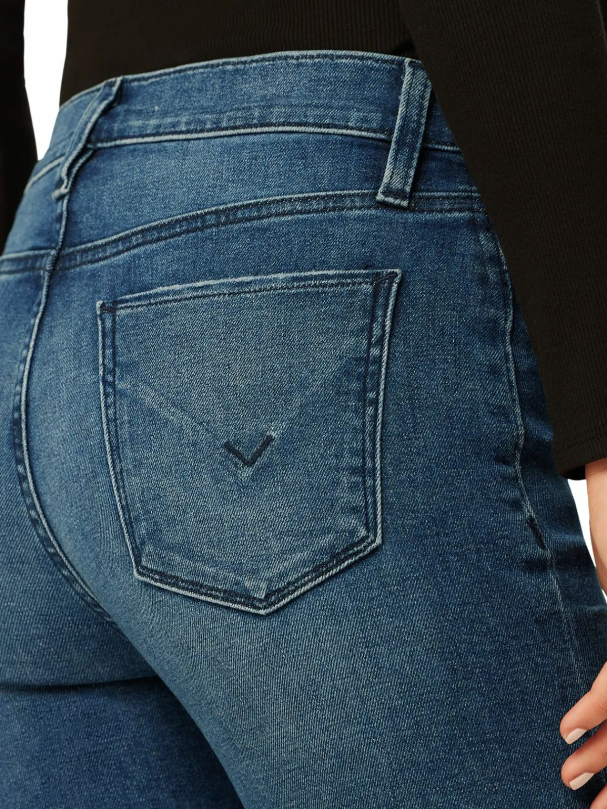 Women Hudson Nico Mid Rise Straight Ankle Maternity Jeans