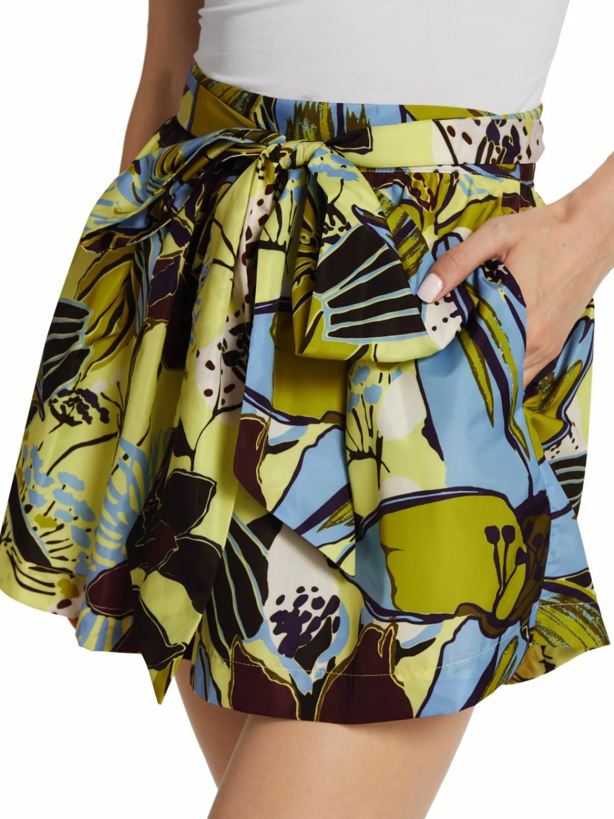 Women Tanya Taylor Nikiya Belted Floral Shorts