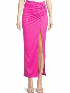 Women Area Stars Nikki Ruched Slit Maxi Skirt