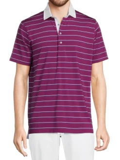 Greyson Activewear|Oconee Striped Polo