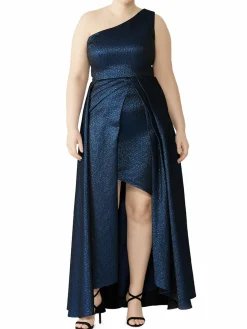 Women Monique Lhuillier Odyssey Textured Pleated Gown