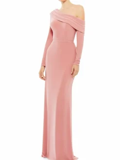 Women Mac Duggal One Shoulder Column Gown